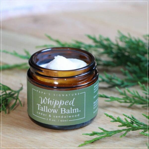 Handmade Whipped Tallow Balm - Cedar & Sandalwood