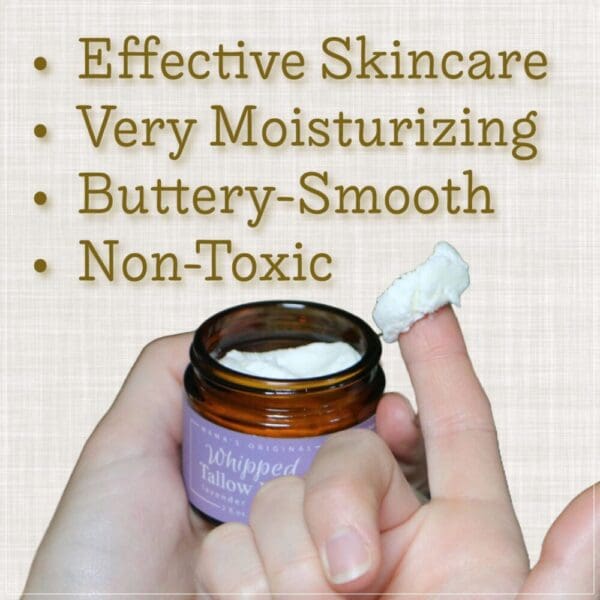 Handmade Whipped Tallow Balm - Naturally Nourishing Skincare - Effective Skincare Very Moisturizing Buttery-Smooth & Non-Toxic